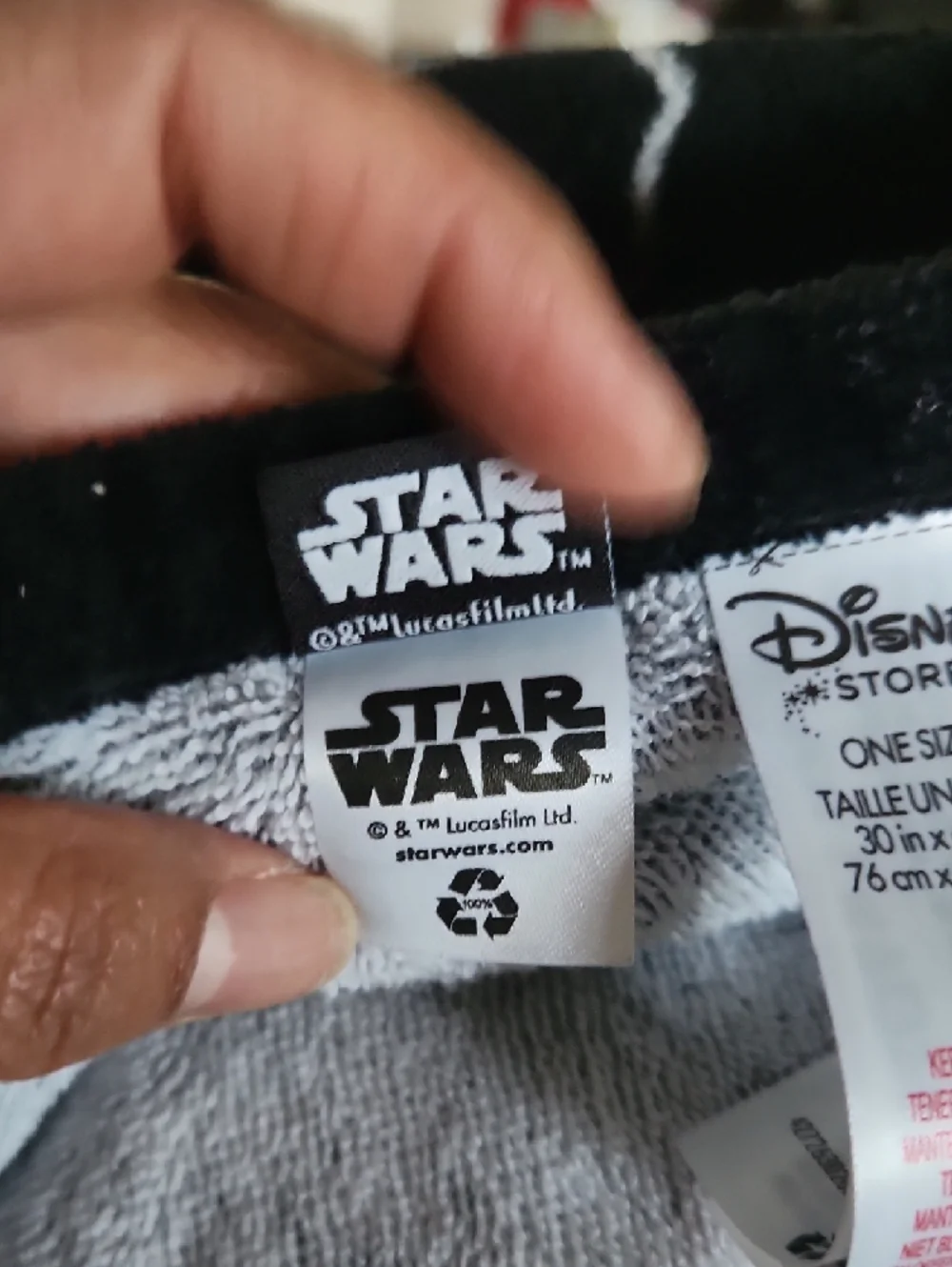 Disney Star Wars Red Black Blue Graphic Bath Towel